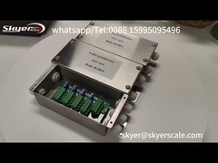 Κλίμακα βάρους δαπέδου 4 Κύκλος φορτίου που ζυγίζει ατσάλινο κουτί διασύνδεσης