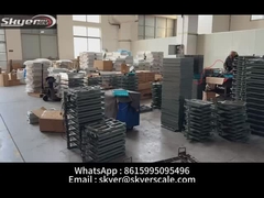 3T-5T Κατηγοριακό φορτίο Ελαφριά κλίμακα πάτωμα από χάλυβα 0,9x1,5m Για βιομηχανικές εφαρμογές