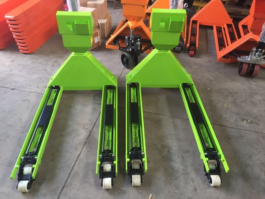 1.5T, 2T, κόκκινο χρώμα κλίμακας φορτηγών ζυγίσματος παλετών χεριών χάλυβα άνθρακα 3T ηλεκτρονικό