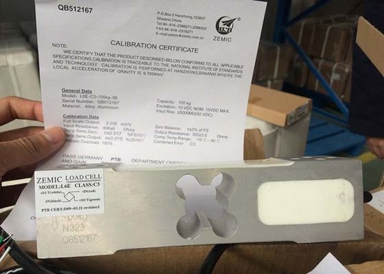 Ενιαίο κύτταρο φορτίων σημείου Zemic L6E για την κλίμακα πάγκων, ηλεκτρονικό κύτταρο OIML φορτίων εγκεκριμένο