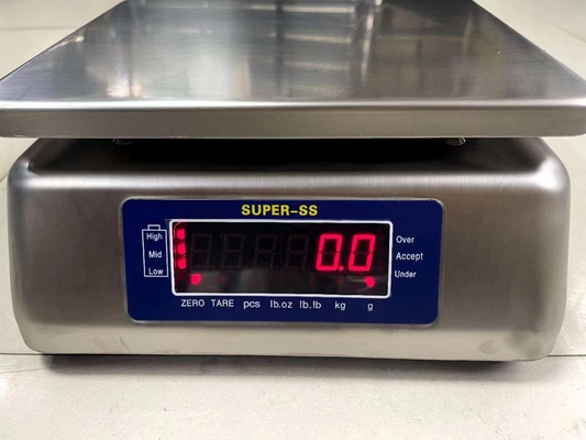 30kg Super ss Ηλεκτρονική ψηφιακή ανθεκτική στο νερό κλίμακα βάρους IP68 Χάλυβα από ανοξείδωτο χάλυβα Ψηφιακή κλίμακα βάρους τραπέζι βάρος