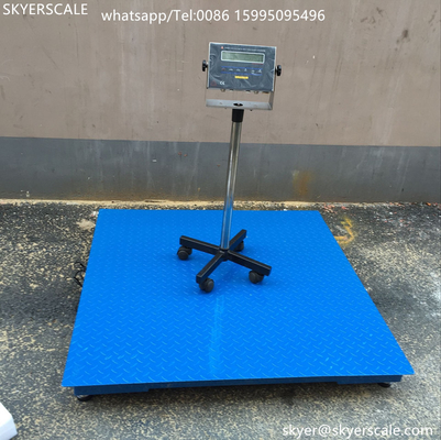 1.2x1.2m Πλατφόρμα καλωδίου μηχανής 2 τόνων Βιομηχανική ψηφιακή ζυγαριά με οθόνη τύπου A12