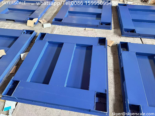 Zemic H8C Load Cell 1x1m 5Ton Heavy Duty Industrial Floor Scale με πλατφόρμα από ανθρακούχο χάλυβα