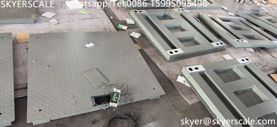 Ατσάλι 1,2mx1.2m Πλατφόρμα 3 τόνων βαρύ φορτίο ζυγίζοντας ζυγαριά με αντιαυρολογική πλάκα