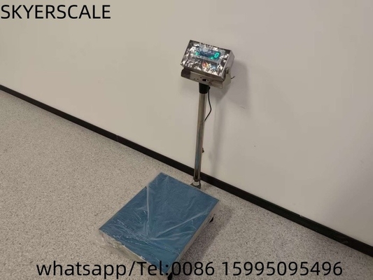 40x50cm 150kg Κλίμακα πλατφόρμας ζύγισης από ανοξείδωτο χάλυβα με πράσινο LED ανθεκτικό δείκτη