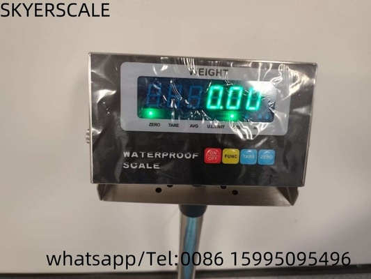 40x50cm 150kg Κλίμακα πλατφόρμας ζύγισης από ανοξείδωτο χάλυβα με πράσινο LED ανθεκτικό δείκτη