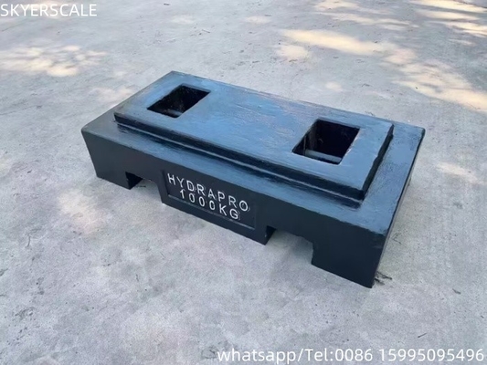 1000 kg Δοκιμαστικό βάρος Αντιβαρύνσεις χυτοσίδηρου Δοκιμαστικές μάζες για γερανό