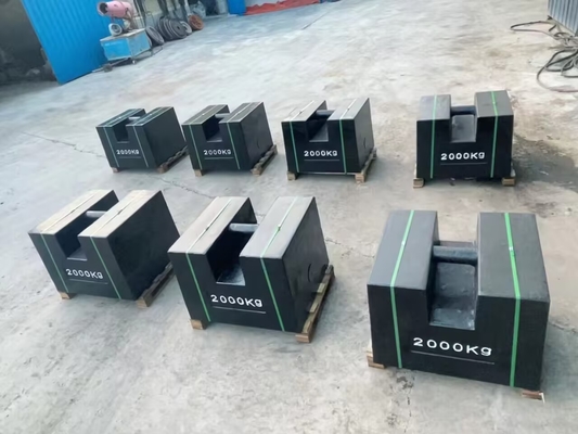 1000 kg Δοκιμαστικό βάρος Αντιβαρύνσεις χυτοσίδηρου Δοκιμαστικές μάζες για γερανό