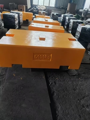 Τυποποιημένο βάρος 5000 kg Βάρος δοκιμής Βάλη δοκιμής φορτίου ανελκυστήρα, βαριά σιδήρου