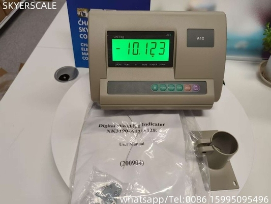 Δείκτης βάρους LCD XK3190-A12 για ψηφιακές ζυγίσεις πλατφόρμας