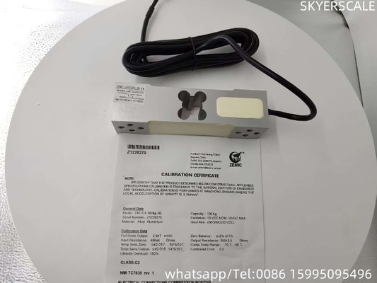 Πιστοποιητικό OIML Zemic L6E 100kg για ψηφιακές ζυγίδες