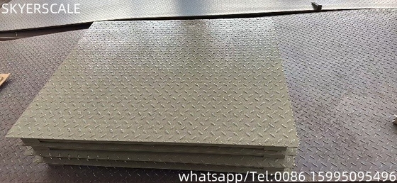 Βάλες ζύγισης βιομηχανικού δαπέδου 1.2x2m με ονομαστικό φορτίο 3000 kg και οθόνη LED / LCD