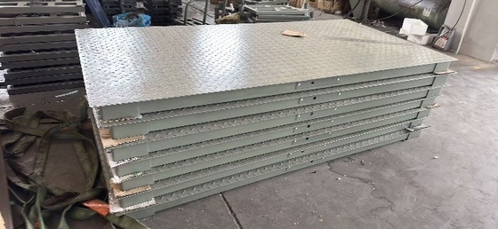 Βάλες ζύγισης βιομηχανικού δαπέδου 1.2x2m με ονομαστικό φορτίο 3000 kg και οθόνη LED / LCD