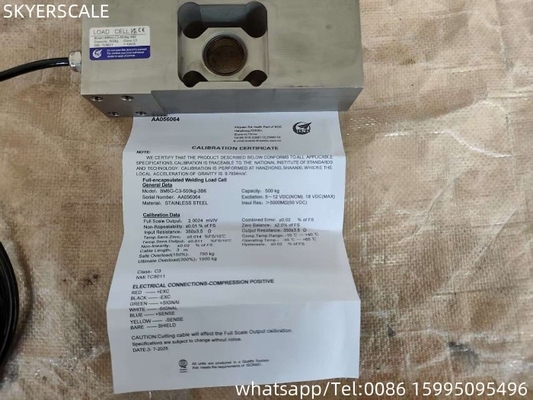 BM6G 500kg κύτταρα φόρτωσης ZEMIC αισθητήρας ενός σημείου OIML Εγκρίθηκε για ηλεκτρονική ζυγαριά