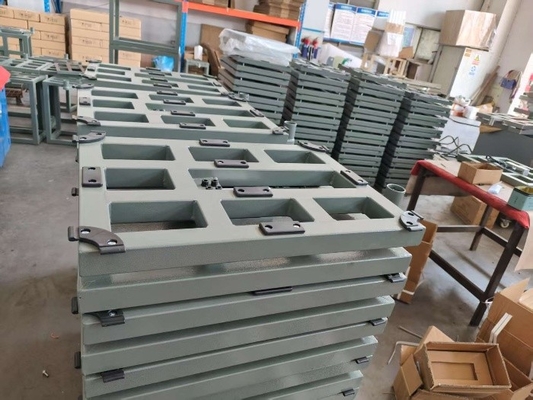 Ψηφιακό χάλυβα άνθρακα 50x50xm 500kg Κλίμακα πλατφόρμας Κλίμακα πάγκου με δείκτη ζύγισης A12E
