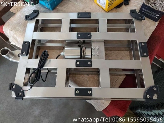 304 από ανοξείδωτο χάλυβα 80x80cm Κλίμακα πάγκου Ανοξείδιο βαρύ φορτίο πλατφόρμα Κλίμακα 800kg