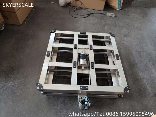 304 από ανοξείδωτο χάλυβα 500x500mm 500kg Ψηφιακό πλαίσιο κλίμακας πάγκου με πλατφόρμα