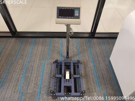 Ψηφιακό χάλυβα άνθρακα 45x60cm 300kg Κλίμακα πλατφόρμας Κλίμακα πάγκου με δείκτη ζύγισης T7 + E