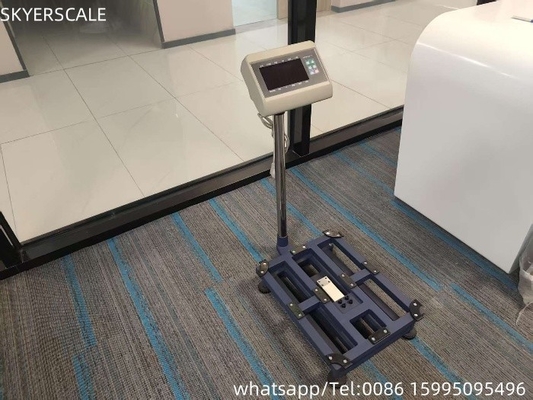 Ψηφιακό χάλυβα άνθρακα 45x60cm 300kg Κλίμακα πλατφόρμας Κλίμακα πάγκου με δείκτη ζύγισης T7 + E