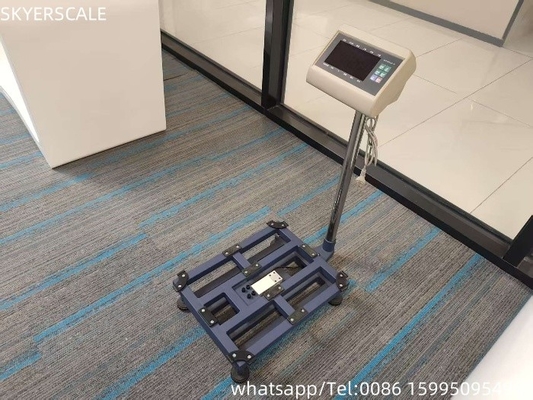Ψηφιακό χάλυβα άνθρακα 45x60cm 300kg Κλίμακα πλατφόρμας Κλίμακα πάγκου με δείκτη ζύγισης T7 + E