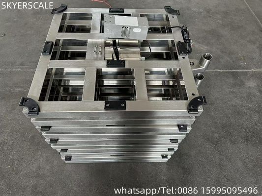 600x600mm 500kg 304 Πλήρης ζύγιση πλατφόρμας από ανοξείδωτο χάλυβα