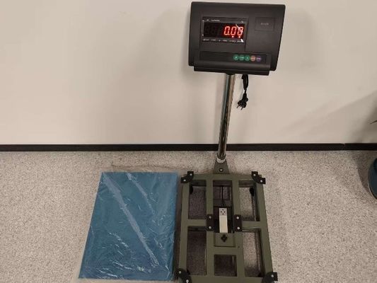 300 x 400 mm Ηλεκτρονική πλατφόρμα πάγκου Κλίμακα Ατσάλι άνθρακα Προστασία από υπερφόρτωση 100kg χωρητικότητα