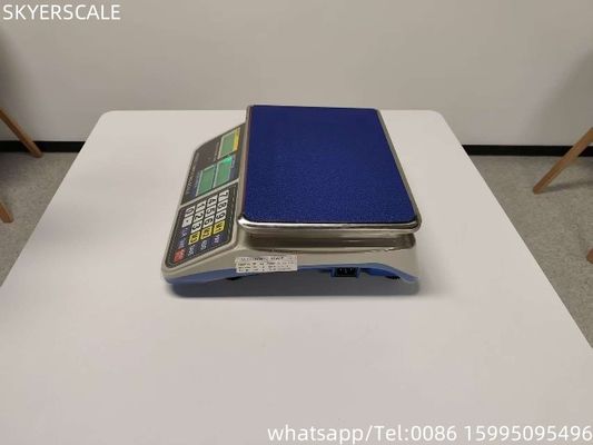 Ηλεκτρονική τροφική υπολογιστική βάρος ζυγίζει ζυγαριά με πράσινη οθόνη LED