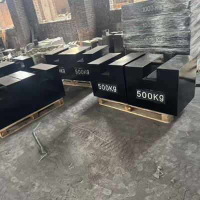 Υψηλής ποιότητας 500KG 1000KG 2000KG ορθογώνια επίπεδα χυτοσίδηρο βάρη μαύρο M1 κατηγορία χαμηλή τιμή