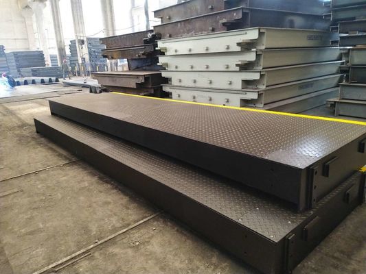 Ο ψηφιακός χάλυβας 3×24m Q235 φορτηγό 200 τόνου ζυγίζει τις κλίμακες