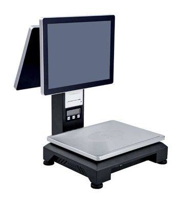 ταμίας PC οθόνης αφής 15,1 ίντσας LCD με το ζύγισμα της λειτουργίας