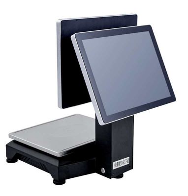 ταμίας PC οθόνης αφής 15,1 ίντσας LCD με το ζύγισμα της λειτουργίας