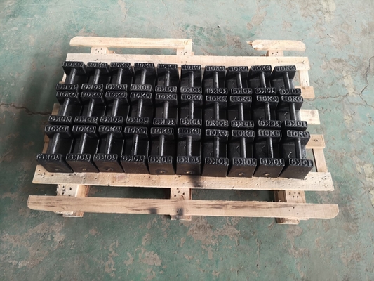 Τυποποιημένα Stackable 20kg βάρη χυτοσιδήρου OIML για το βάρος φραγμών γερανών